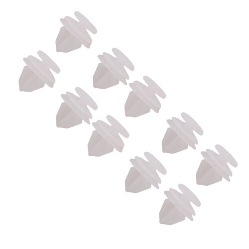 10x Car door panel mounting clips white for  206 207 1007 307