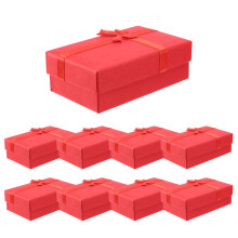 12pcs Paper Jewelry Gifts Boxes For Jewelry Display-Rings, Small Watches, Necklaces, Earrings, Bracelet Gift Packaging Box (Mix Color)