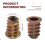 20 pieces M6x 15mm hexagon socket screw thread insert nut for wood 7