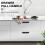 Black 90 mm 8.9 cm hole spacing plastic cabinet drawer pull handle 4