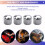 4x Guitar Dome Control Knobs for  Tele Replacement, Silver 6