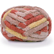 (Brown) 1Pcs Chunky Knit Chenille Yarn – Super Soft Big Jumbo Blanket Yarn for Hand Knitting