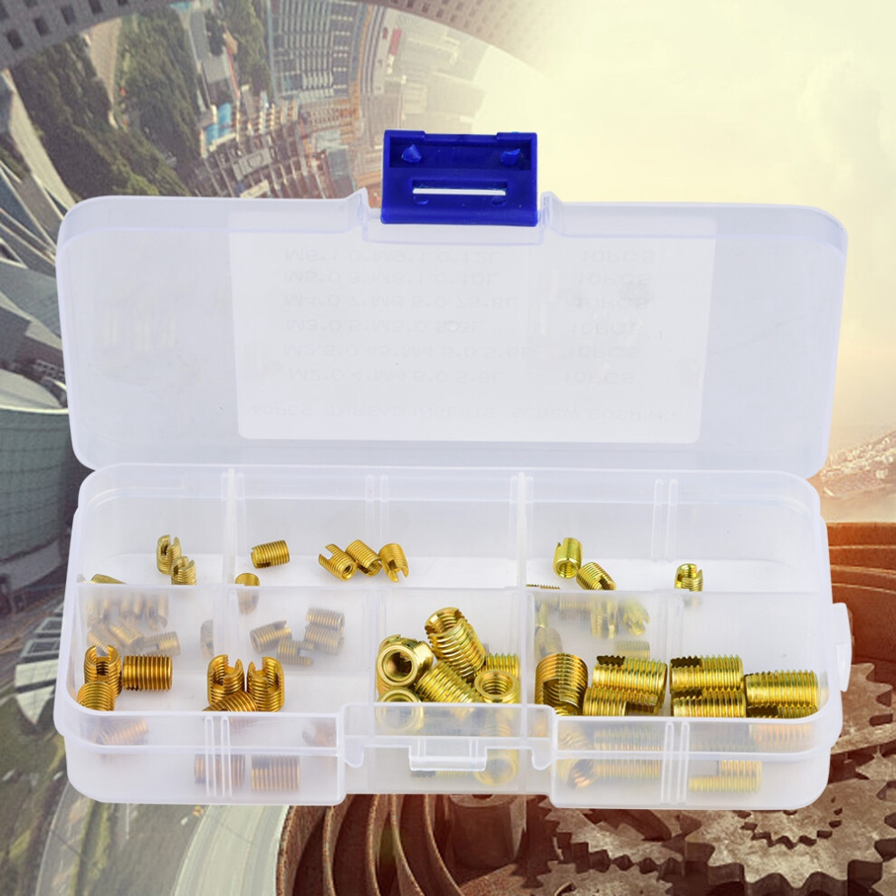60Pcs 302 Type Zinc-Plated Thread Inserts M2-M9 9321393810252