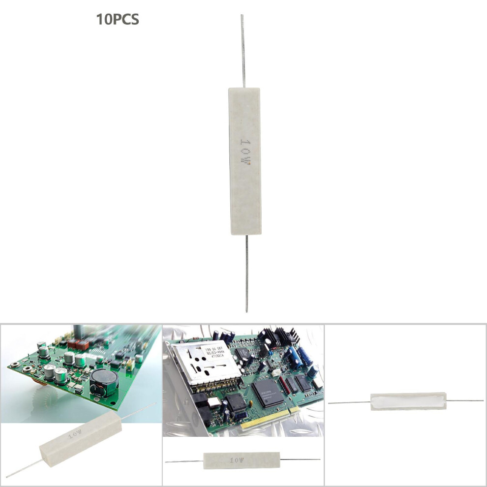 10W 10K Cement Resistors Pack 10 Pieces High Accuracy 5% Power Resistance 7651393810825