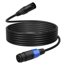 Speakon to XLR Speaker Cable, XLR Male to Speakon Female Audio Adapter with Twist Lock for Amplifier Pro DJ PA Stage