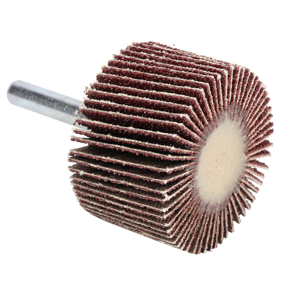 10Pcs Flap Wheel Grinding Sandpaper For Metal & Wood 6Mm Shank 40X25x6mm 6951393810902