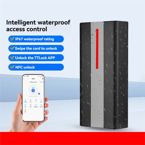 TTLOCK  Access Control Machine 2000 User Proximity  APP IC Card Reader NFC Unlocking IP67 Waterproof 1