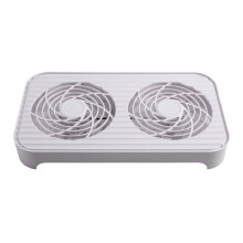 Z-X4 White Pc Accessories 14cm Dual Fans Low Noise Stackable Using Router/Micro-Radiator Base USB Interface 65.8CFM