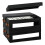 CD Storage Box with Visible Window, Stackable CD Case Holder with Dustproof Lid and Handles 3