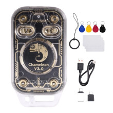 Chameleon V3.0 RFID Chip Reader Emulator 125K 13.56Mhz ID IC NFC Read Writer Tag Copyer+4XUID Keychain/3XCUID Card