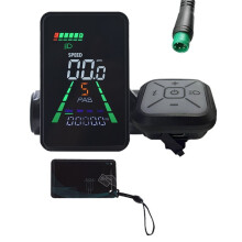 L5 Mountain E-Bike NFC LCD Display Meter 24V/36V/48V/60V UART Type C Electric Scooter LCD Meter NFC Speedometer 5PIN