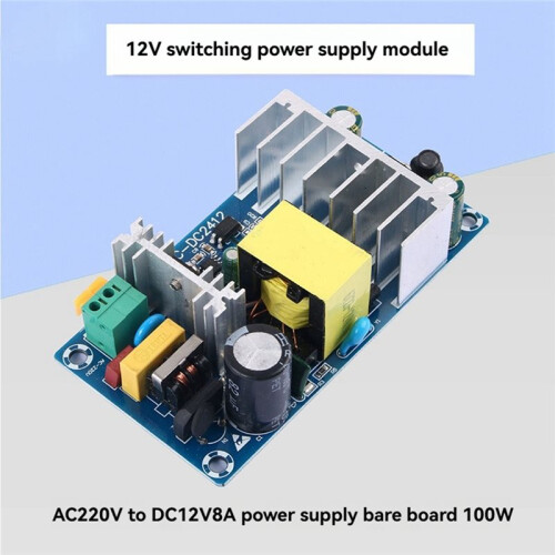 100W High-Power  Power Board AC220V to DC12V 8A Industrial Power Module Without Terminals 1