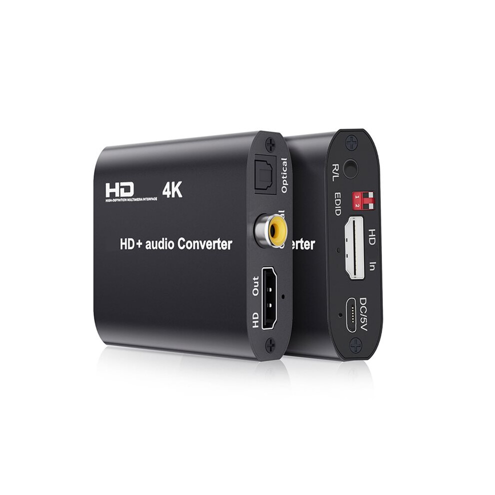 Photos - Car Service Station Equipment 4K -Compatible Audio Extractor Splitter HD to Toslink+Coaxial+Stereo Audio Converter Splitter HDTV 4K 30Hz