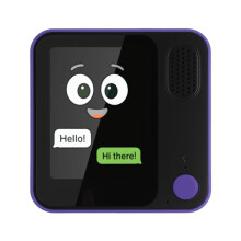 Robot de Voz con IA, Pantalla HD de 3,5 Pulgadas, Chatbot con IA, Reconocimiento de Emociones Multilingüe, GPT, Color Morado