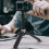 4-Section Folding Tripod Selfie Stick Action Black 8