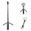4-Section Folding Tripod Selfie Stick Action Black 9