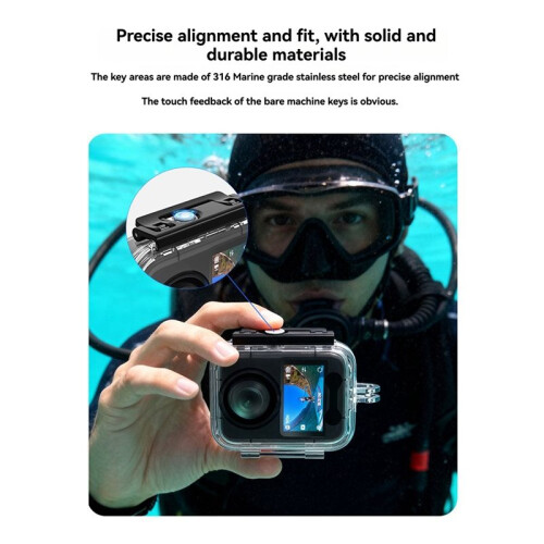Waterproof Camera Case for  Osmo 360 Action Camera 45M Underwater Protective Case Diving Accessories 1