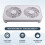 Z-X4 White Pc Accessories 14cm Dual Fans Low Noise Stackable Using Router/Micro-Radiator Base USB Interface 65.8CFM 2