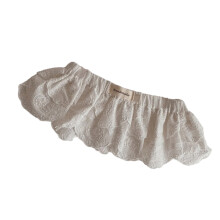 Fashionable Princess Girls Cotton Pleated Skirt for-White L