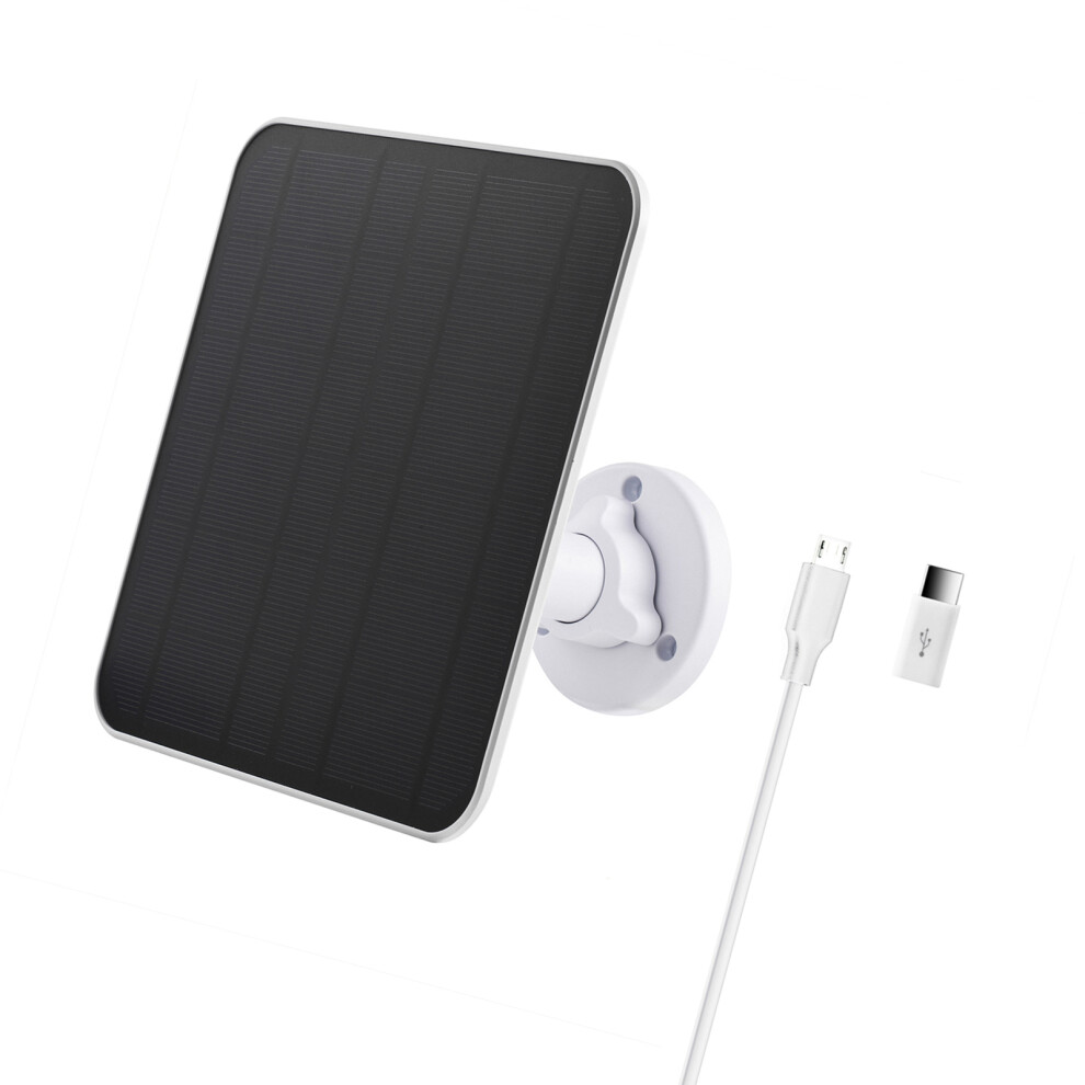 Weatherproof 5W Sun Charging Device Works With Multiple- White 7754003895769