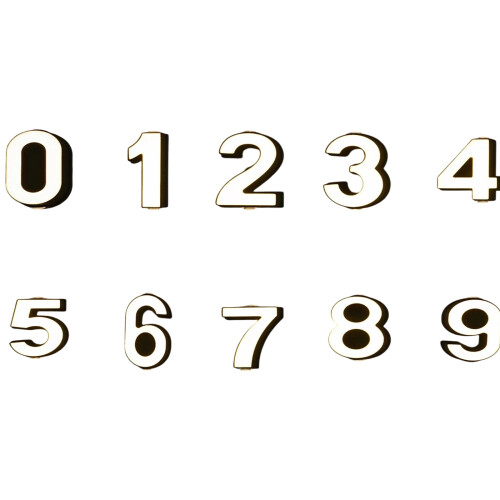 Easy Installation Number Shape Aluminum Wall Light Providing-4 2
