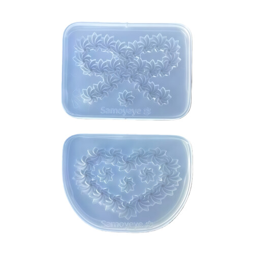 Heart Bowknot Shape Silicone Craft Mold Easy to Use for-A 1