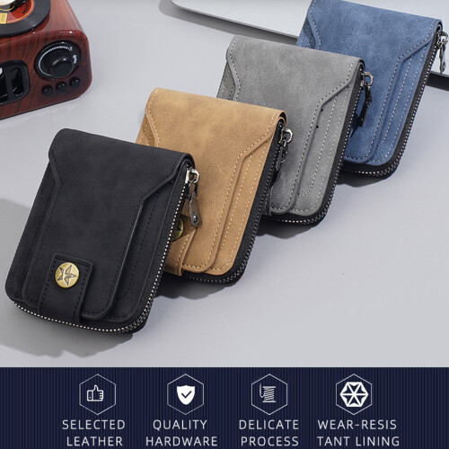 Multipurpose Mens Wallet Functional Card Storage Secure-brown 2
