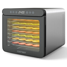 Suszarka do żywności, 600 W, 7 tac ze stali nierdzewnej, timer 24-godzinny