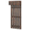 Wall-Mounted Coat Rack with 5 Hooks and 2-Door Cabinet 1