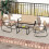4-teiliges Gartenmöbel-Set mit sanfter Wippbewegung 5