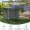 3 x 3 m Pop-Up Pavilion with Sidewall, Portable, Grey 5