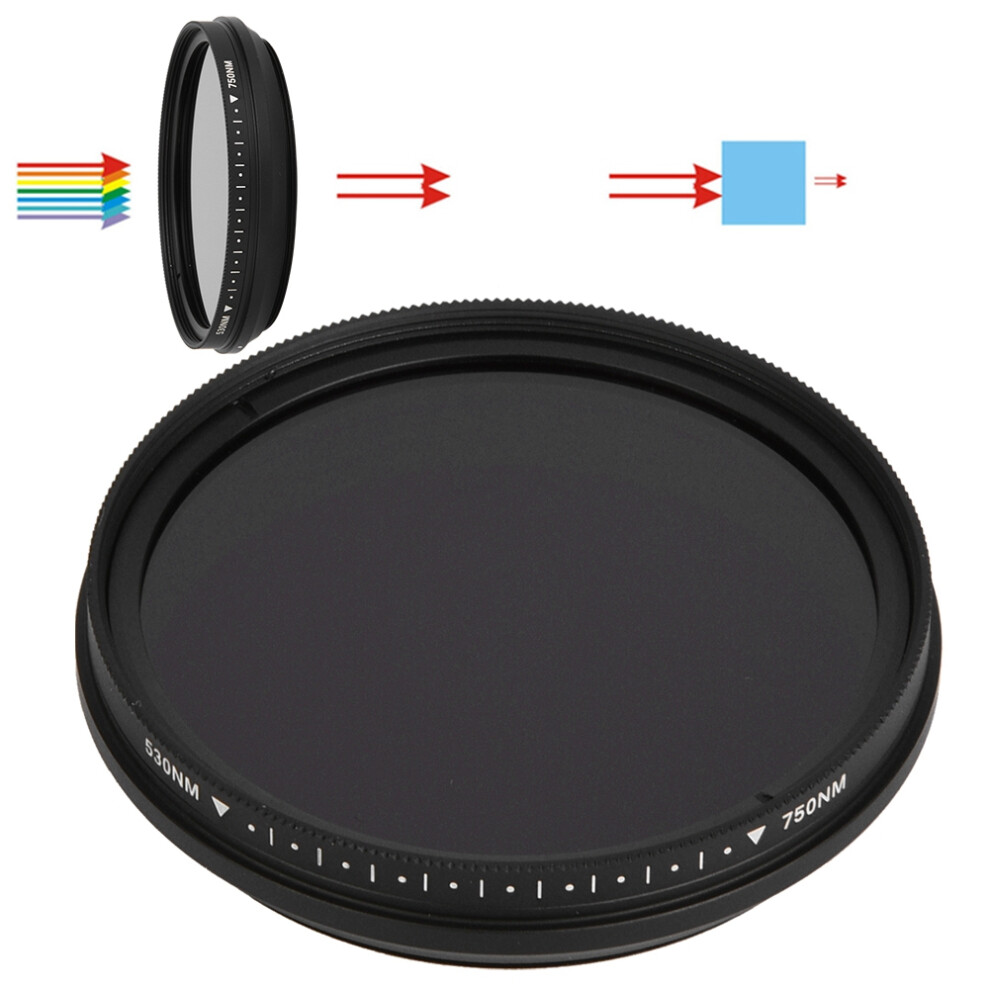 Adjustable 58Mm Infrared Ir Camera Lens Filter 530-750Nm For Dslr Photography 9371393811377