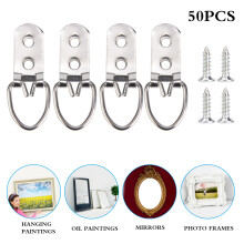 Photo & Art Wall Hooks 50Pcs Iron Picture Frame Hangers 22-53mm