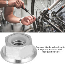 Titanium Flange Lock Nut M8X1.25 for Bicycle & Motorcycle Corrosion resistant