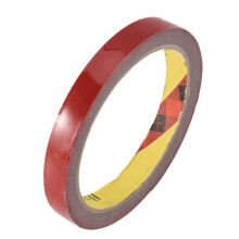 Strong Permanent Double Sided Super Sticky Foam Tape Roll For Vehicle Car, Red 12MM*