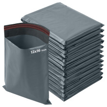 iSOUL Poly Mailer Bags 12x16 Self-Seal, Shipping Envelopes Strong, Waterproof, Tamper-Proof Polythene Packaging for Clothes, Bedding & Parcel Bag