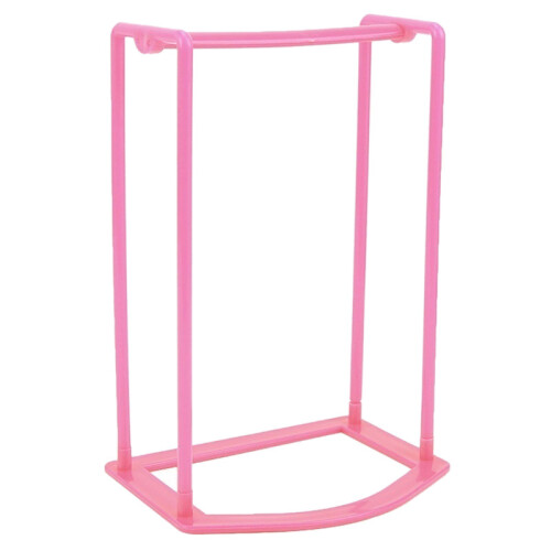 1Pcs  Design Kleiderbügel Stapler Halter Speicherorganisator Rack (Rosa)