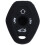 3 Button Remote Key Fob Silicone Case Cover For  E46 E39 E63 E36 E81X5 Z3 Z4, Black 3