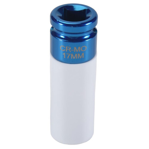 Alloy Wheel 1/2" Drive 17mm Set Thin Wall Deep Impact Nut Socket