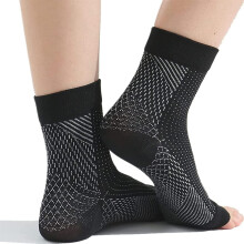 1 Paar orthopädische Kompressionsstrümpfe (schwarz-weiß) L - XIA