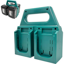 18V&14.4V | Portable and Rugged Battery Case — Compact Organizer for Easy Storage and Transport, Ideal for Tool Bags & Job Sites, Quick (4-Slot