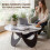 Homcom HOMCOM Coffee Table Sintered Stone Top White and Black 4