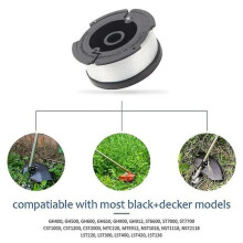 Couvercle de bobine de rechange pour débroussailleuses Black+Decker, matériaux durables garantissant longévité et stabilité