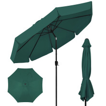 (Green) 3M Garden Parasol Outdoor Patio Sunshade Umbrella With Extra Shade