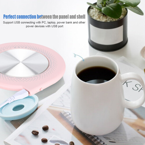 USB Insulation Coaster 55C Pink