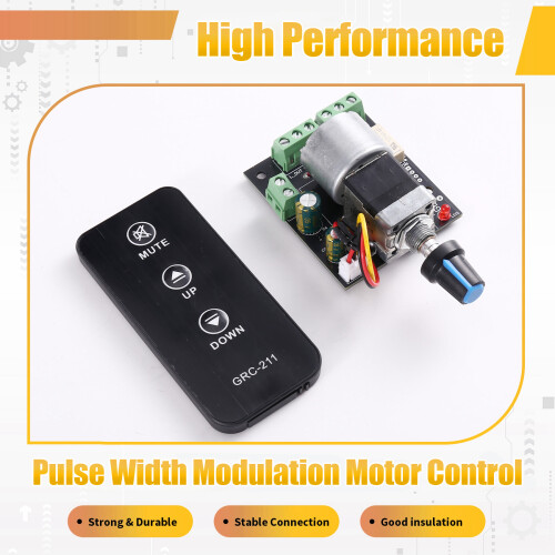 Motor Remote Control Volume Board Pre-Amplifier Infrared Potentiometer with Mute Function 100K 2