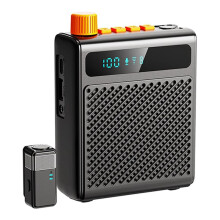 Amplificador de Microfone Profissional Sem Fio, Recarregável e Portátil, para Professores e Guias Turísticos.