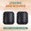 2Pcs Speaker Handle Subwoofer Amplifier Speaker Cabinet Handle Metal Handle Sound Accessory Recessed Speaker Handle 6