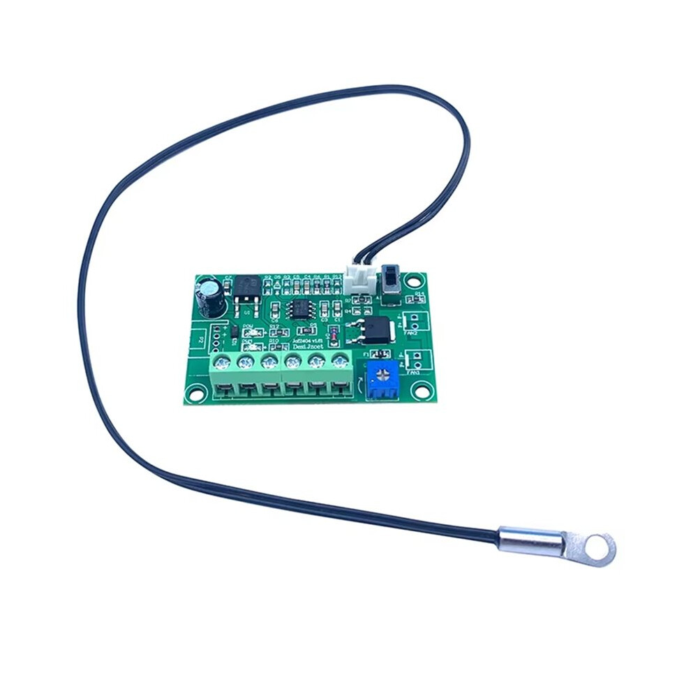 Photos - Computer Cooling New 12V/24V 4A Fan Temperature Control 2/3wire PC CPU Chassis Fan Speed Regulation PWM Thermostat Speed Governor