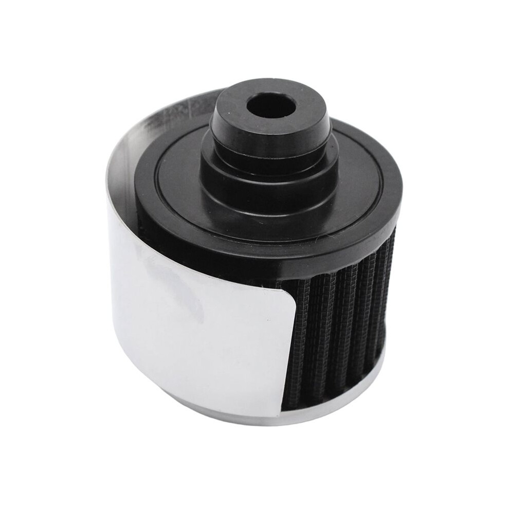 Washable Valve Cover Breather With Hood Push In Style 9516Blk Triple Chrome Plated Steel Breathers Black 4714078990885
